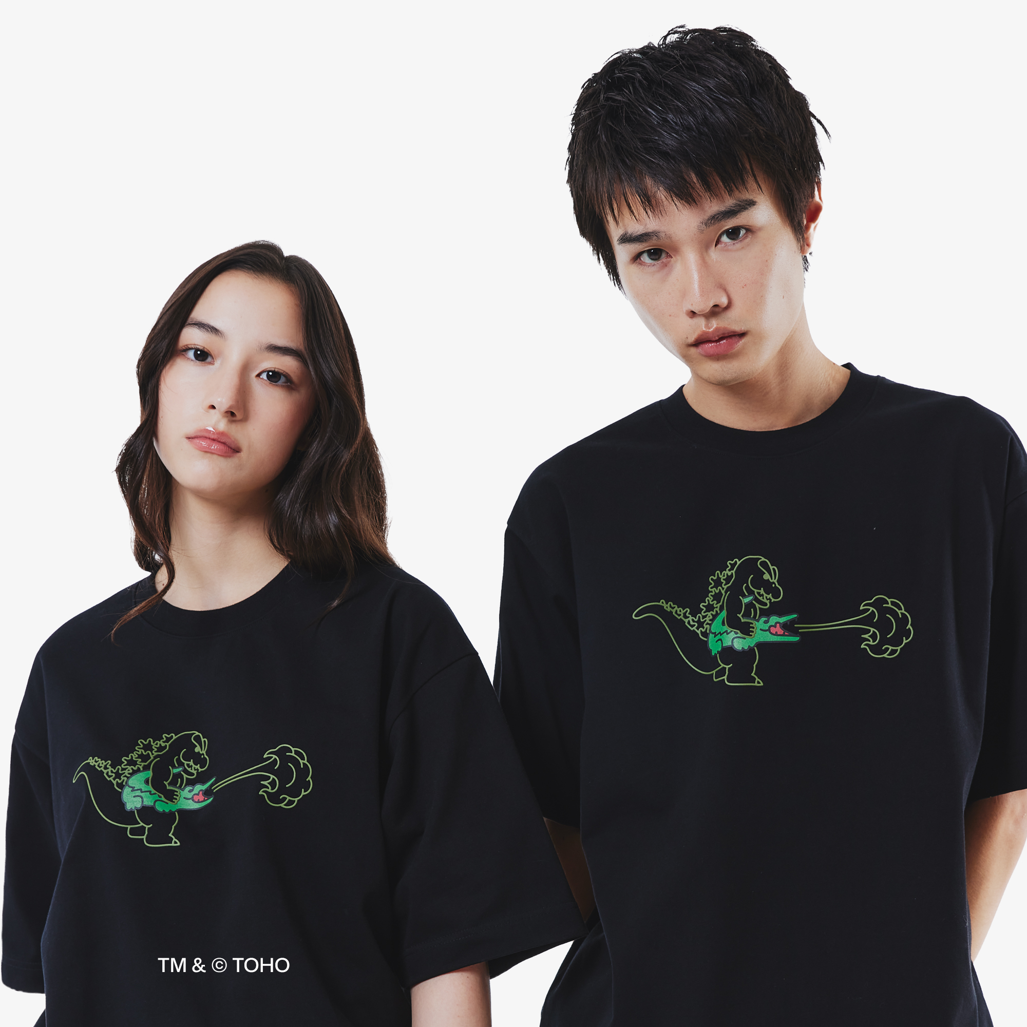 Áo Thun Lacoste x Godzilla Nam Dáng Rộng Chất Liệu Cotton In Hình Godzilla