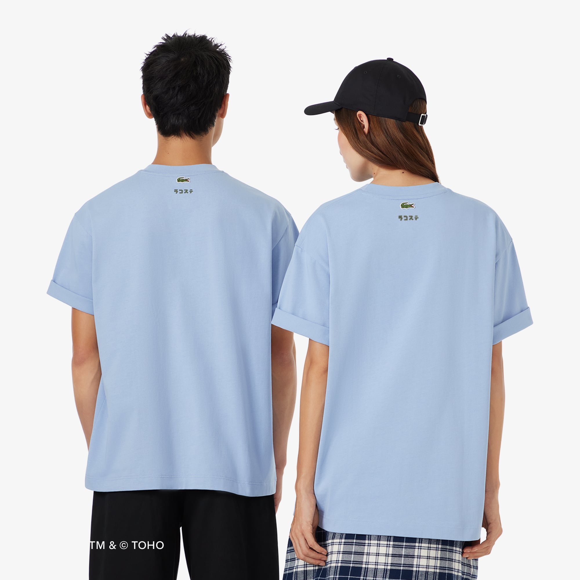 Áo Thun Lacoste x Godzilla Nam Dáng Rộng Chất Liệu Cotton In Hình Godzilla