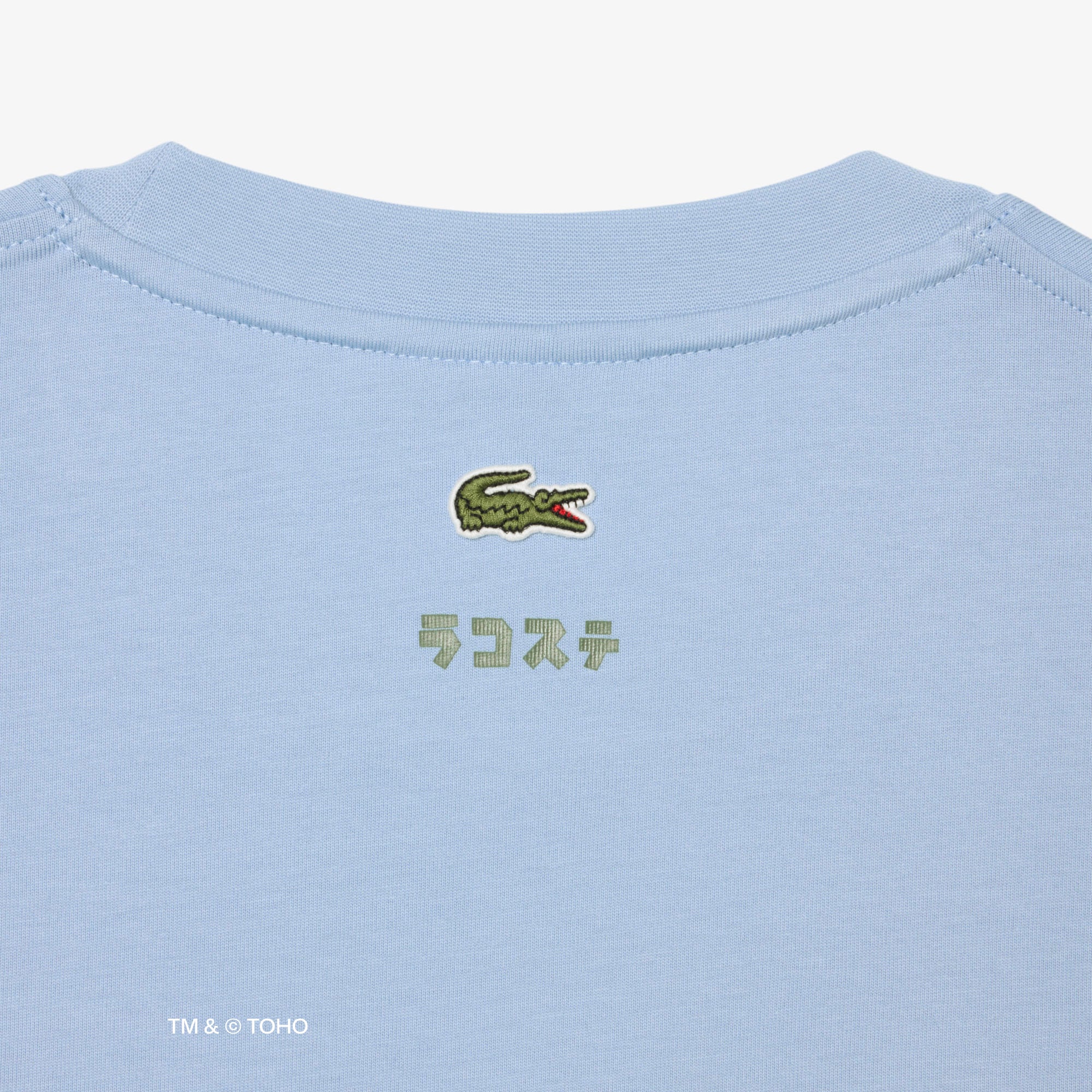 Áo Thun Lacoste x Godzilla Nam Dáng Rộng Chất Liệu Cotton In Hình King Ghidorah