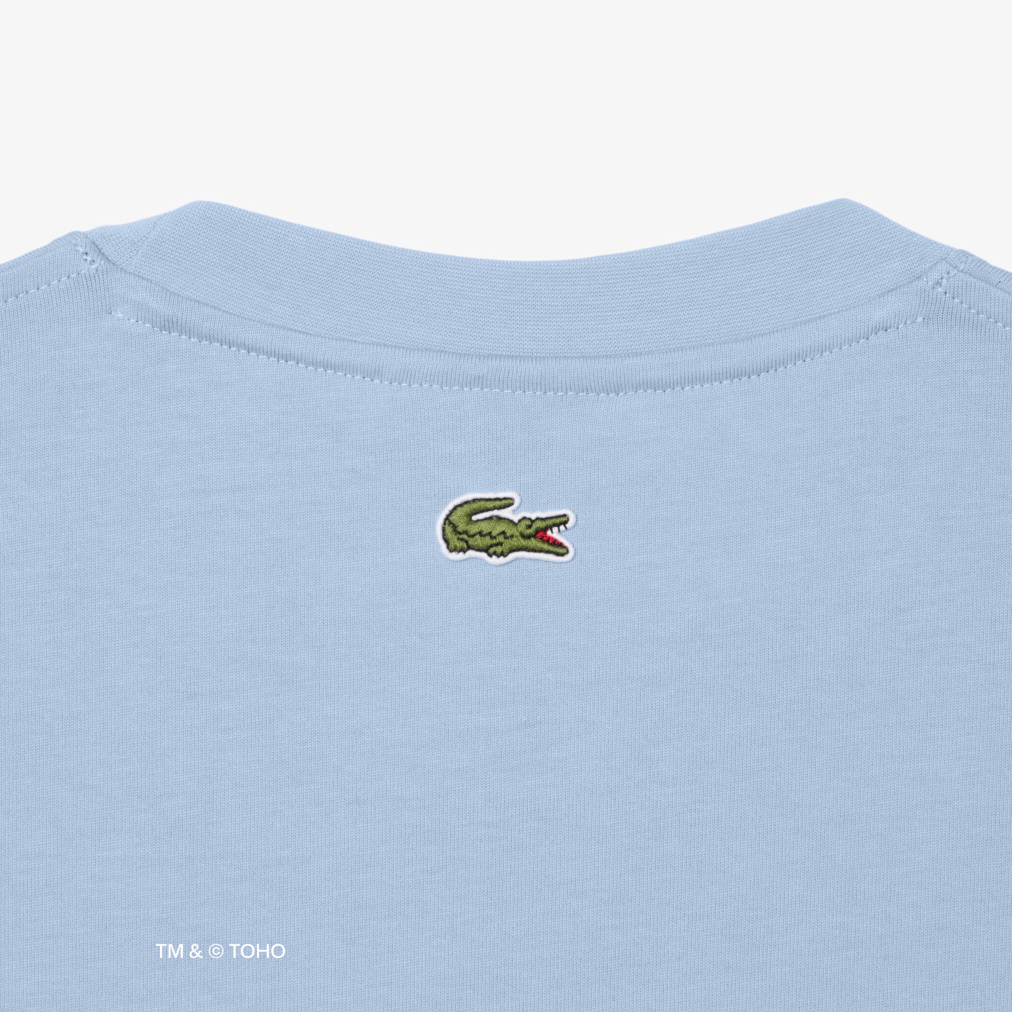 Áo Thun Lacoste x Godzilla Nam Dáng Rộng Chất Liệu Cotton In Hình Logo Cá Sấu