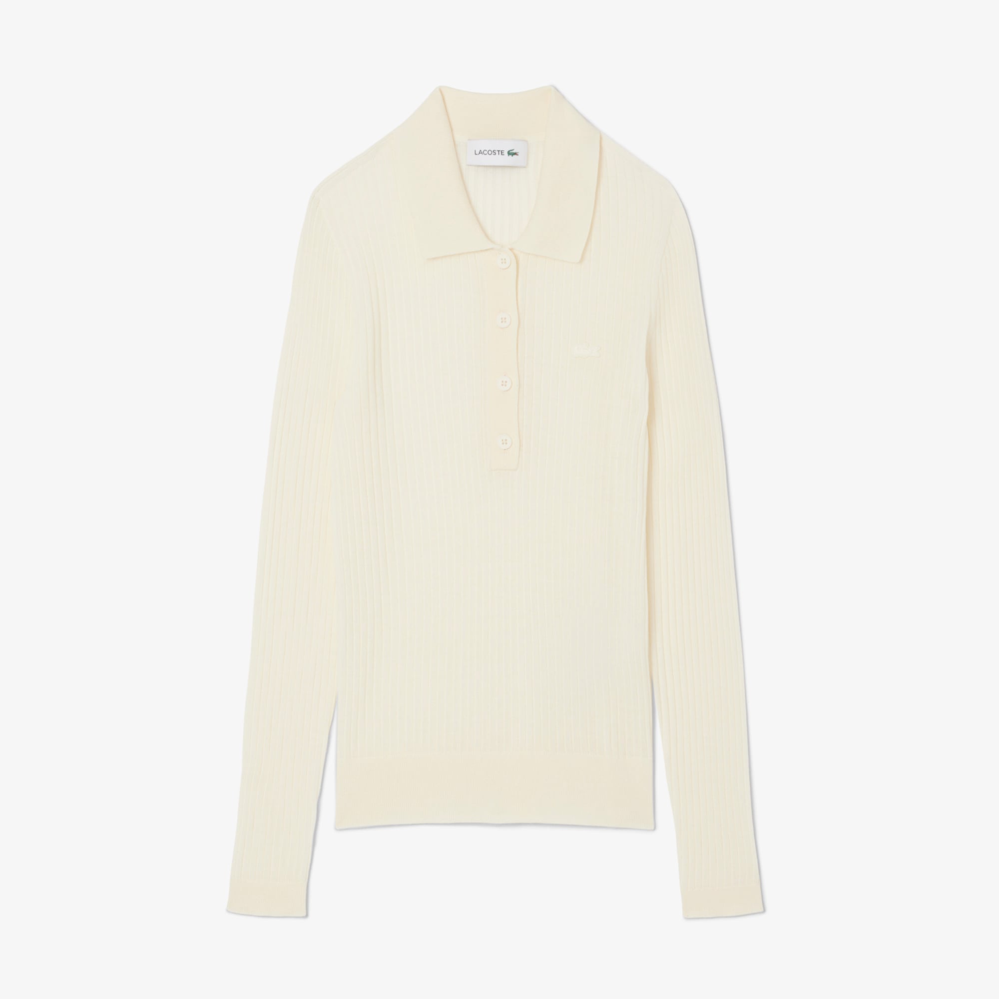 Áo Len Polo Lacoste Nữ Chất Liệu Len Jersey