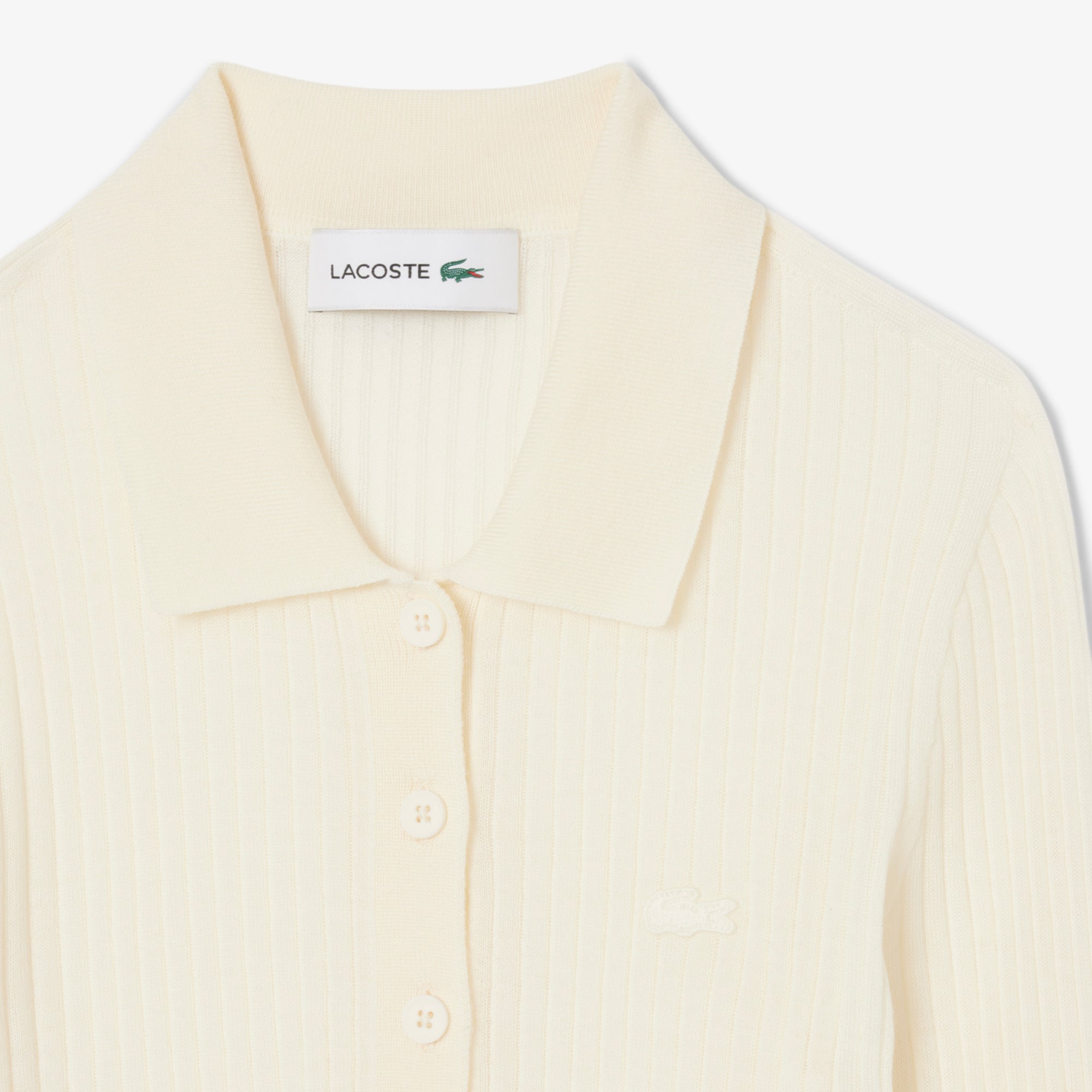 Áo Len Polo Lacoste Nữ Chất Liệu Len Jersey