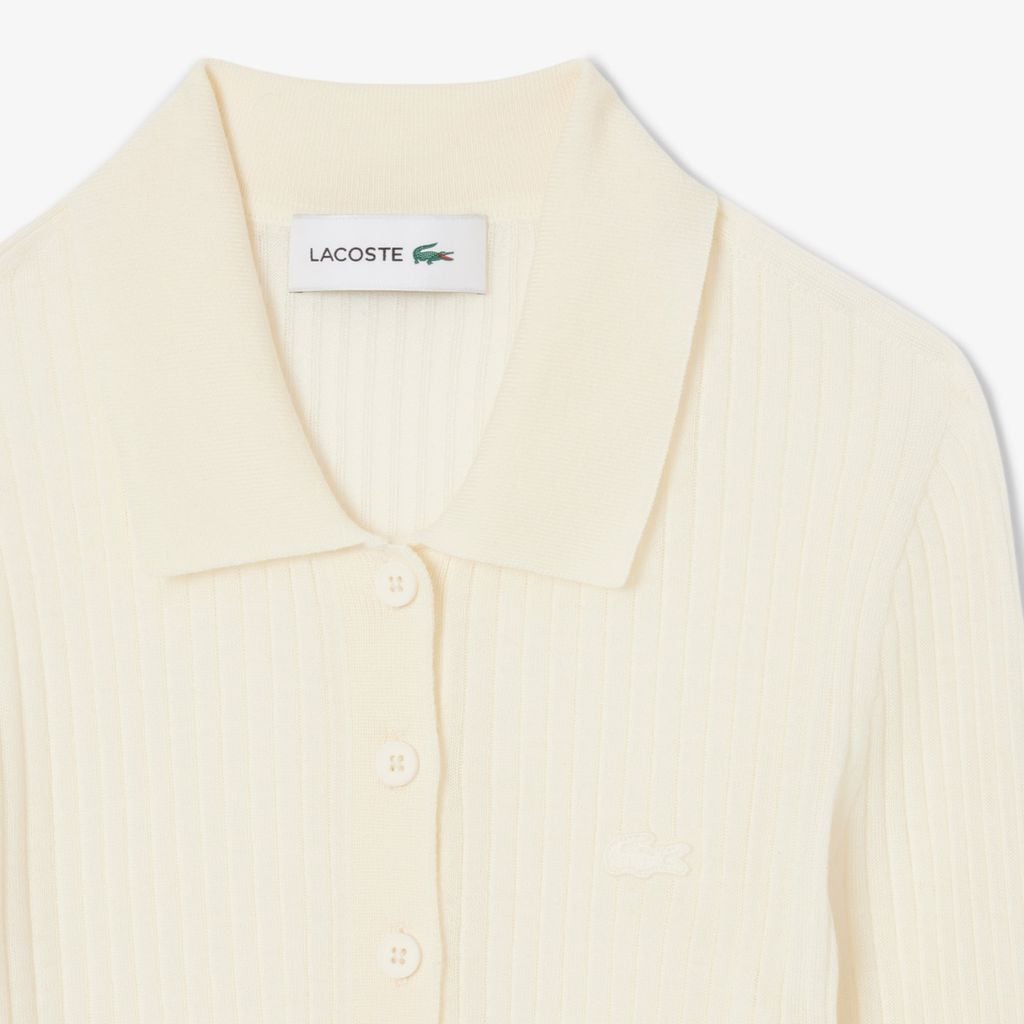 Áo Len Polo Lacoste Nữ Chất Liệu Len Jersey