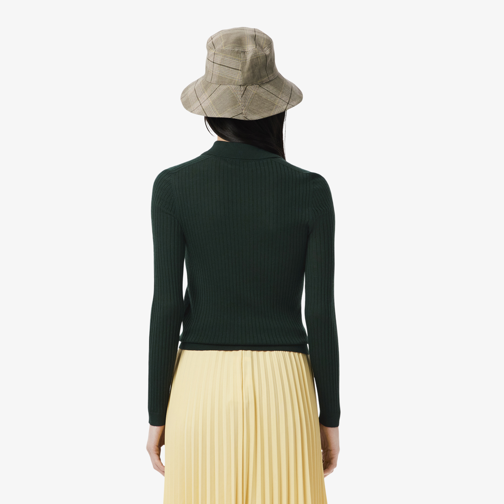 Áo Len Polo Lacoste Nữ Chất Liệu Len Jersey