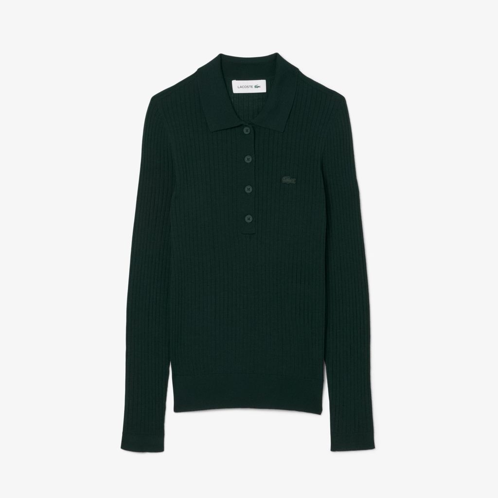 Áo Len Polo Lacoste Nữ Chất Liệu Len Jersey