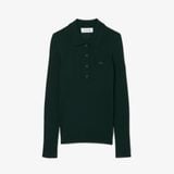 Áo Len Polo Lacoste Nữ Chất Liệu Len Jersey