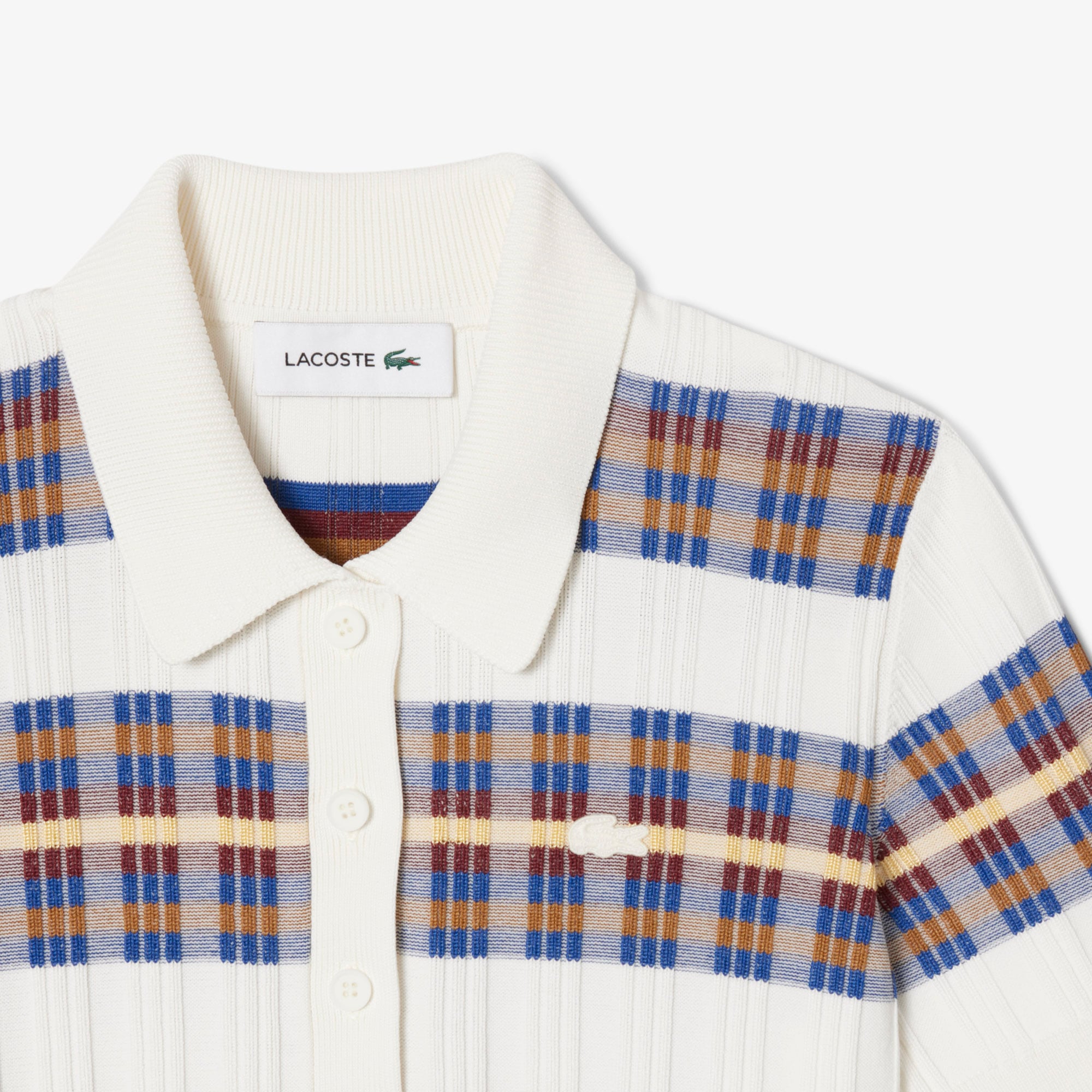 Áo Polo Lacoste Nữ Dệt Kim Gân