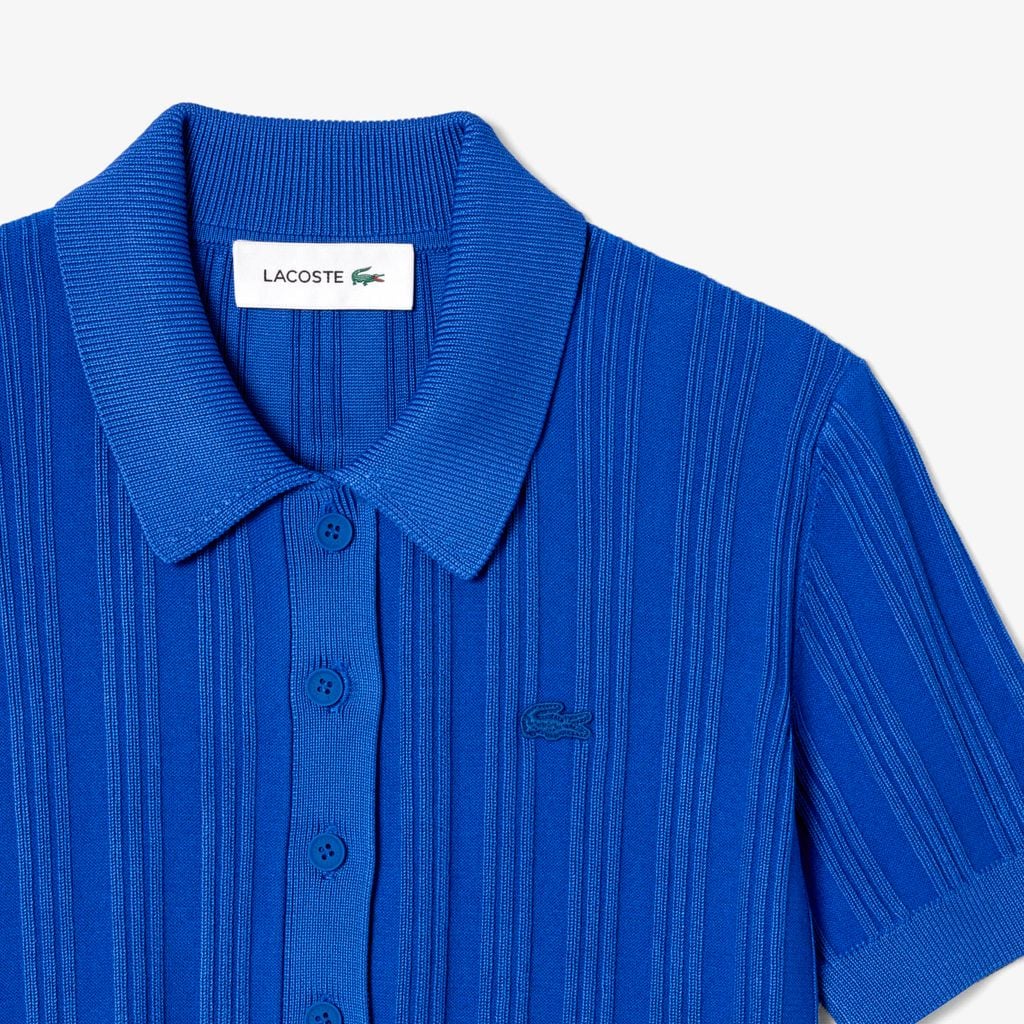Áo Polo Lacoste Nữ Dệt Kim Gân