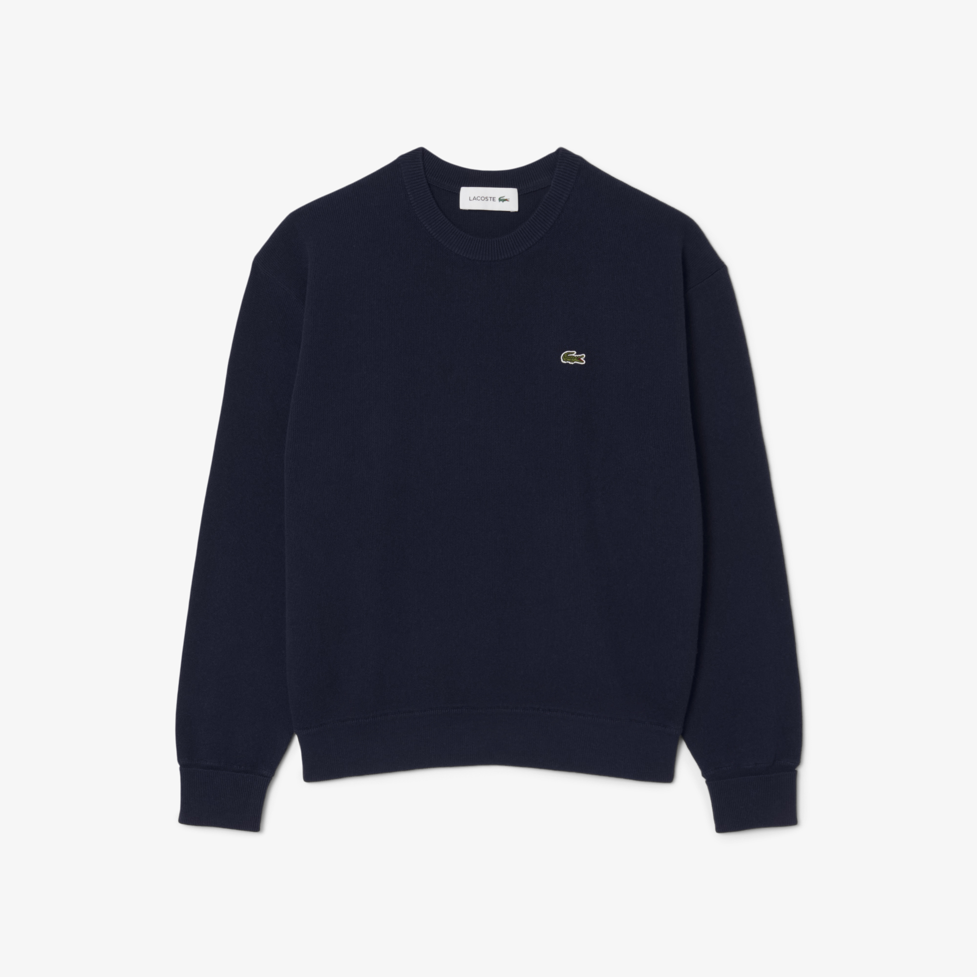 Áo Len Lacoste Nữ Cổ Tròn Dáng Rộng Chất Liệu Cotton