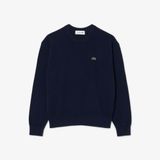 Áo Len Lacoste Nữ Cổ Tròn Dáng Rộng Chất Liệu Cotton