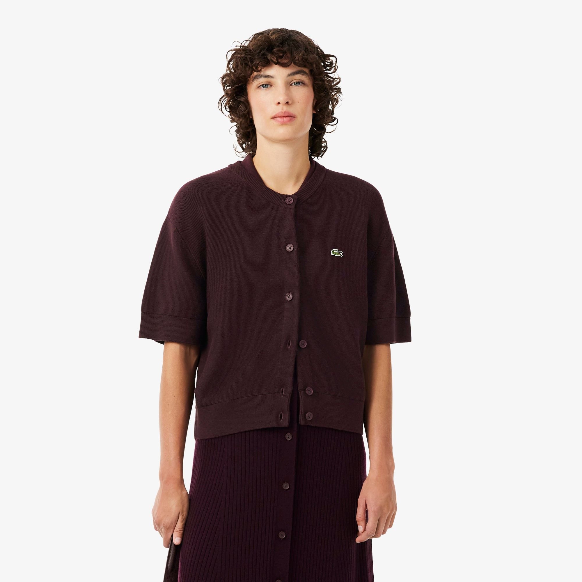 Áo Len Lacoste Nữ Chất Liệu Cotton