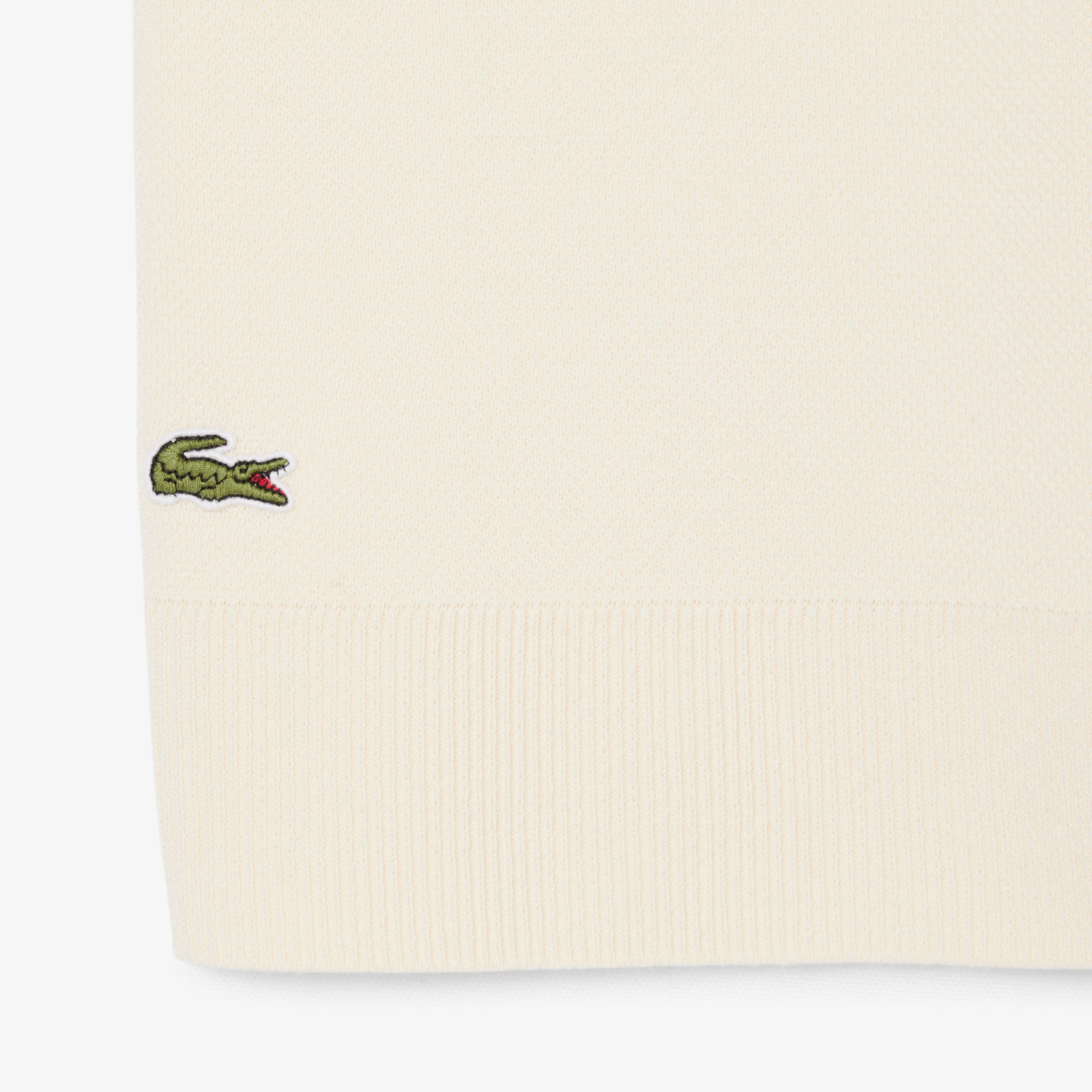 Áo Len Lacoste Nam Dáng Cổ Điển Sản Xuất Tại Pháp Cổ Polo Điểm Nhấn Huy Hiệu