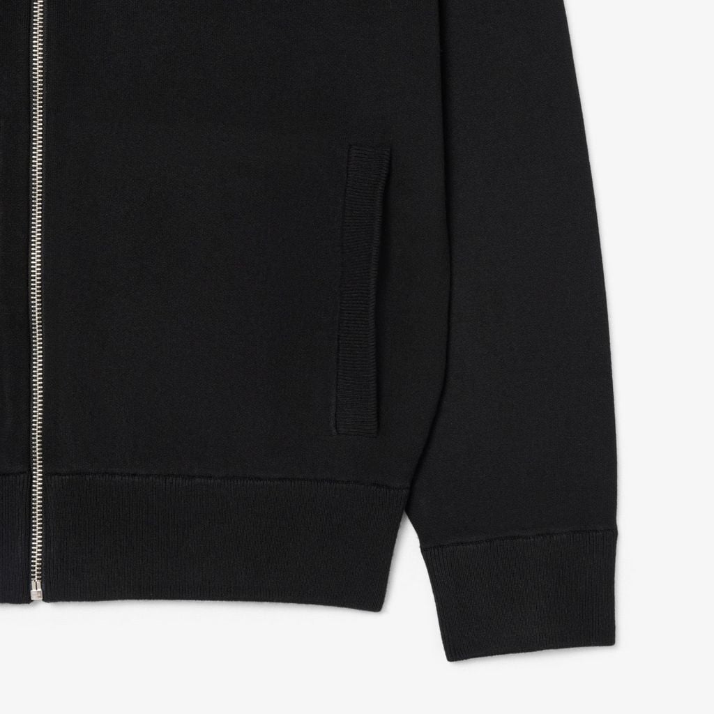 Áo Khoác Bomber Lacoste Nam Dáng Cổ Điển Dệt Kim Hai Mặt Có Khóa Kéo