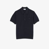 Áo Len Lacoste Nam Dáng Cổ Điển Dệt Gân Mềm Mại Cổ Polo