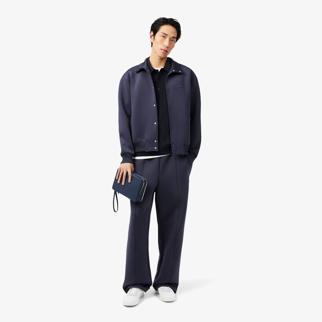 Áo Len Lacoste Nam Dáng Cổ Điển Dệt Gân Mềm Mại Cổ Polo