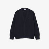 Áo Cardigan Lacoste Nam Dáng Cổ Điển Chất Liệu Pha Cotton Dệt Gân