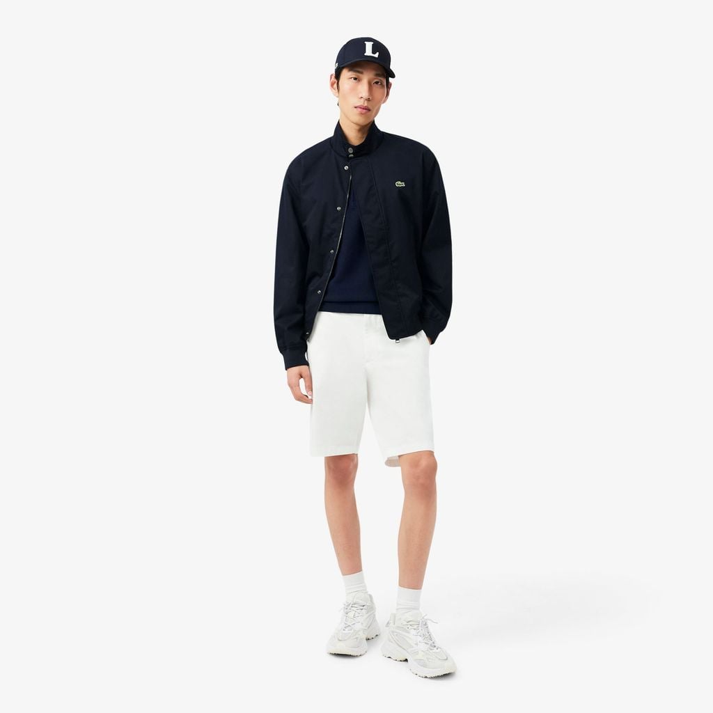 Áo Polo Len Lacoste Nam Dáng Cổ Điển Dệt Kim