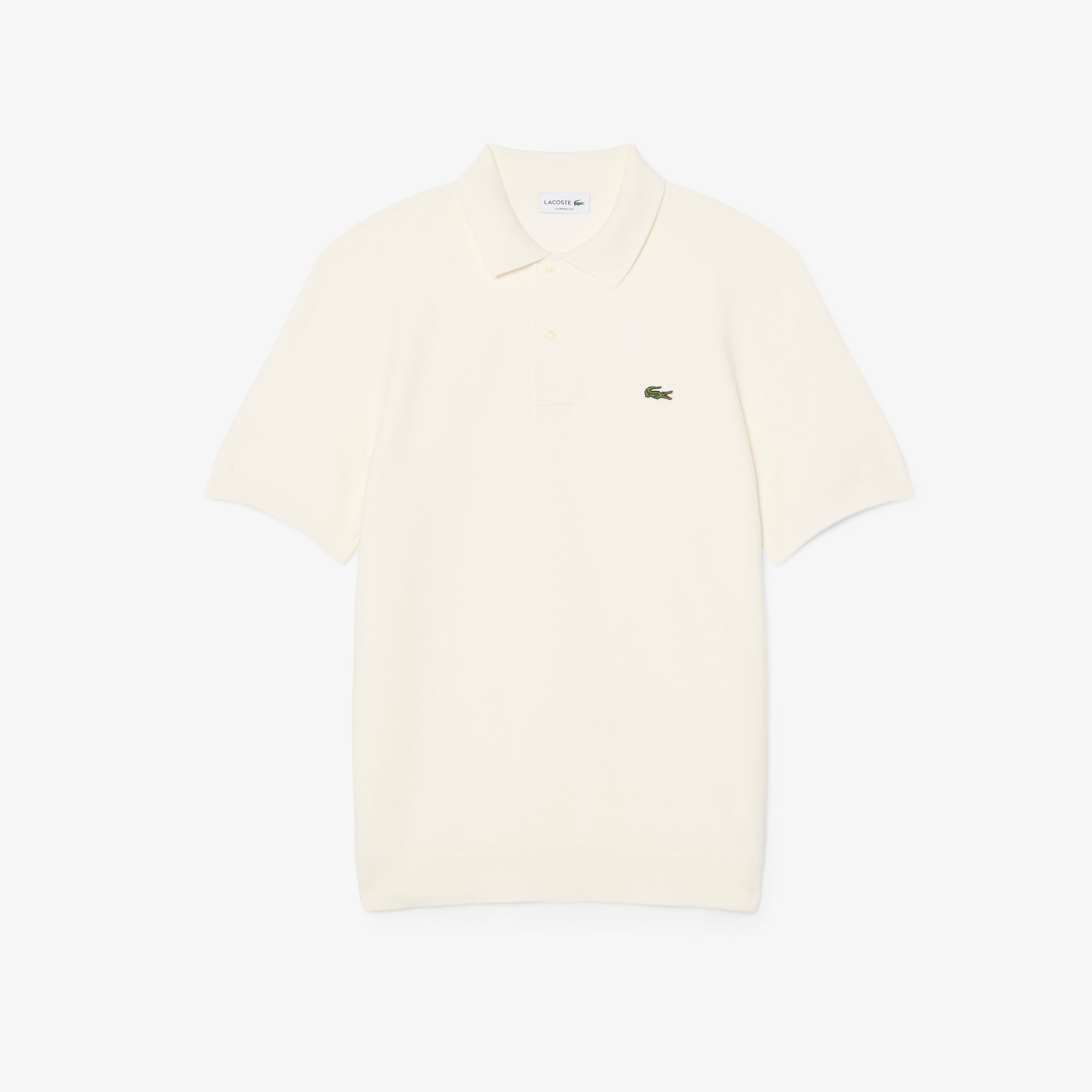 Áo Polo Len Lacoste Nam Dáng Cổ Điển Dệt Kim