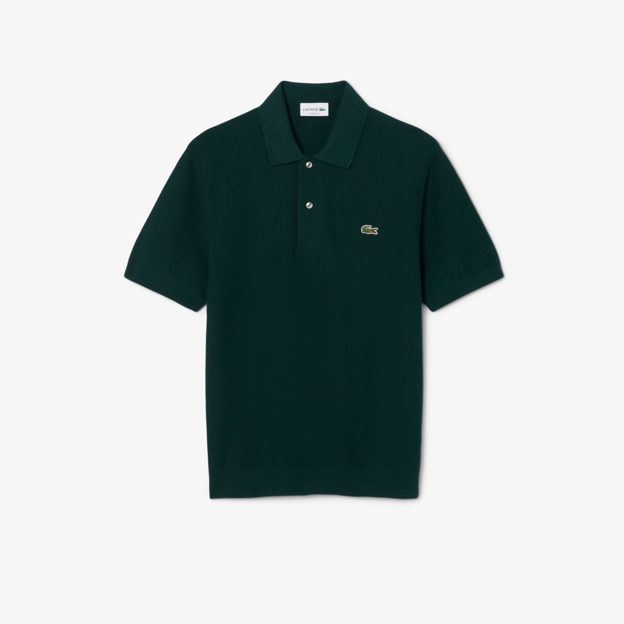 Áo Polo Len Lacoste Nam Dáng Cổ Điển Dệt Kim