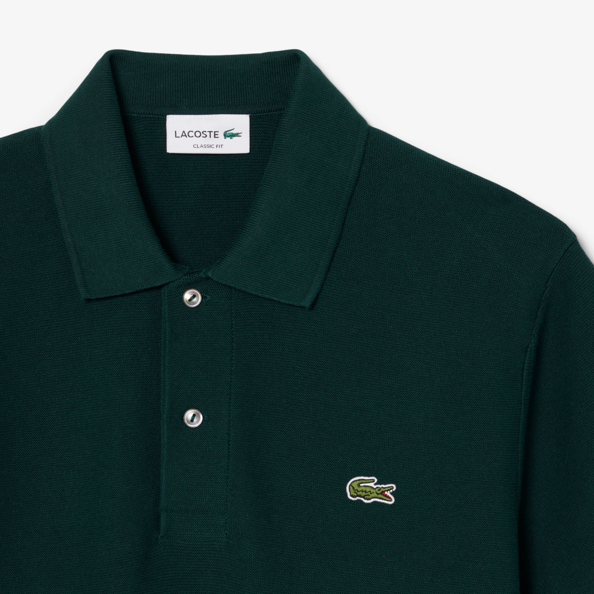 Áo Polo Len Lacoste Nam Dáng Cổ Điển Dệt Kim