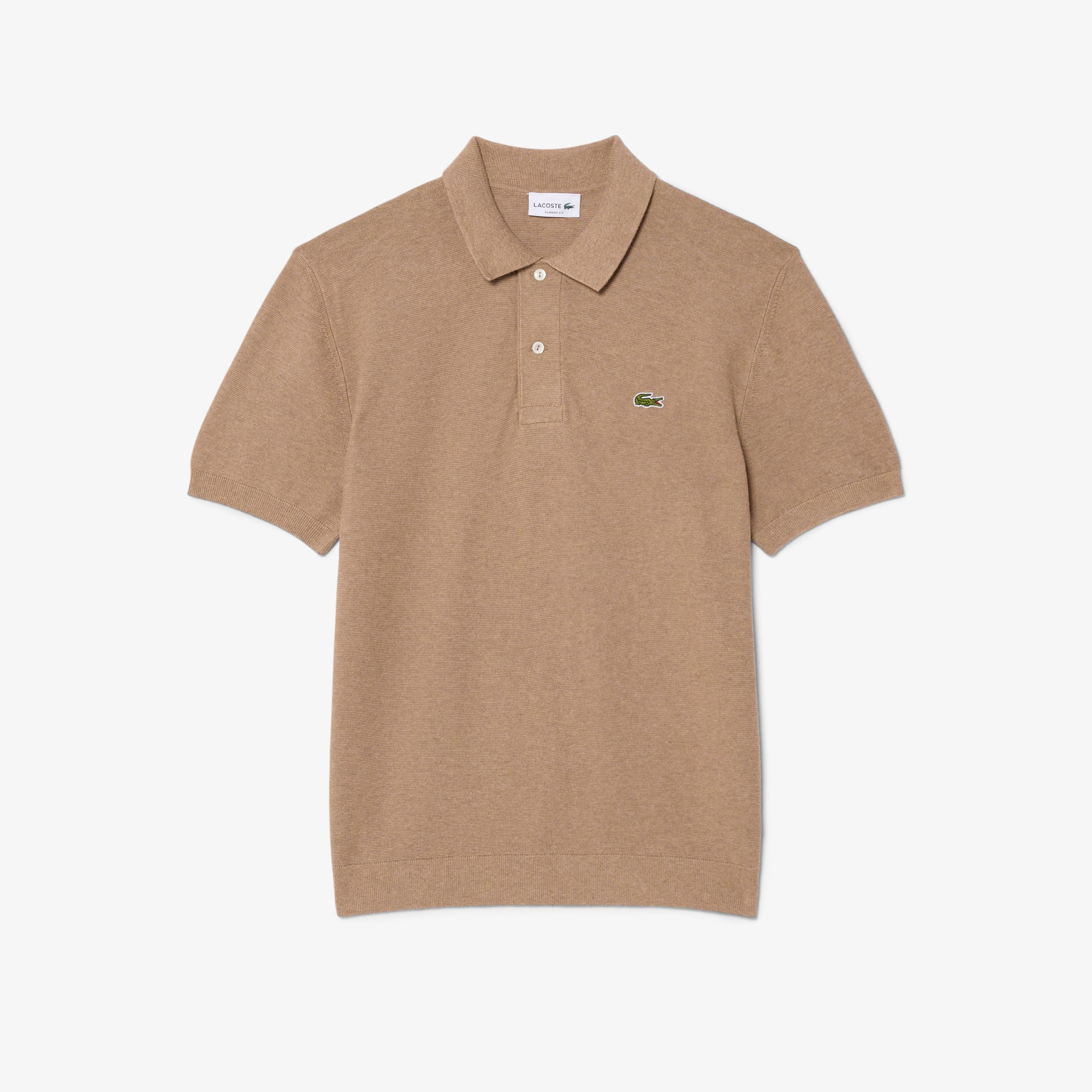 Áo Polo Len Lacoste Nam Dáng Cổ Điển Dệt Kim