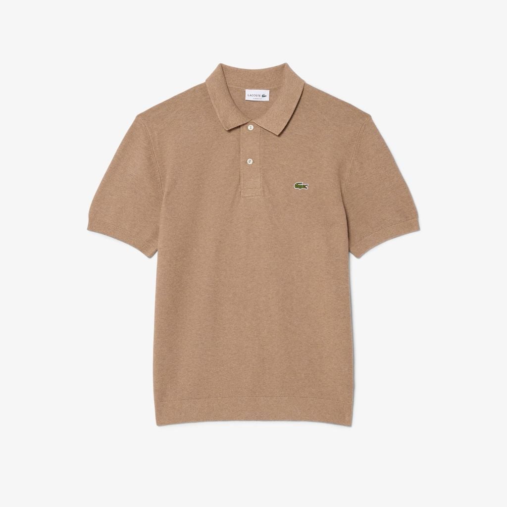 Áo Polo Len Lacoste Nam Dáng Cổ Điển Dệt Kim