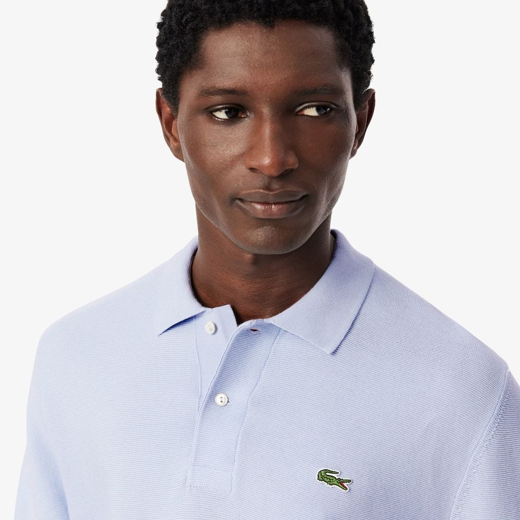 Áo Polo Len Lacoste Nam Dáng Cổ Điển Dệt Kim