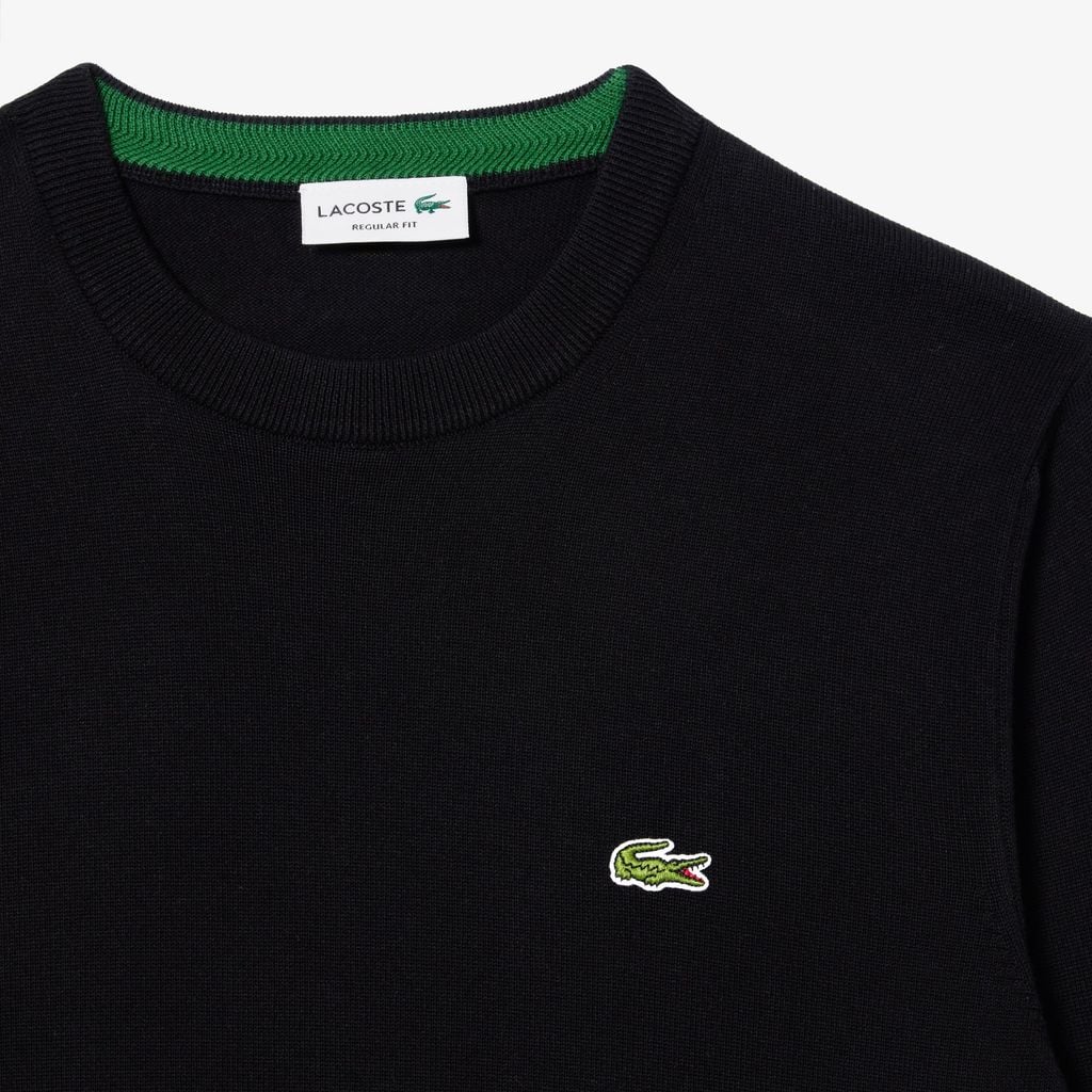 Áo Len Lacoste Nam Cổ Tròn Chất Liệu Cotton