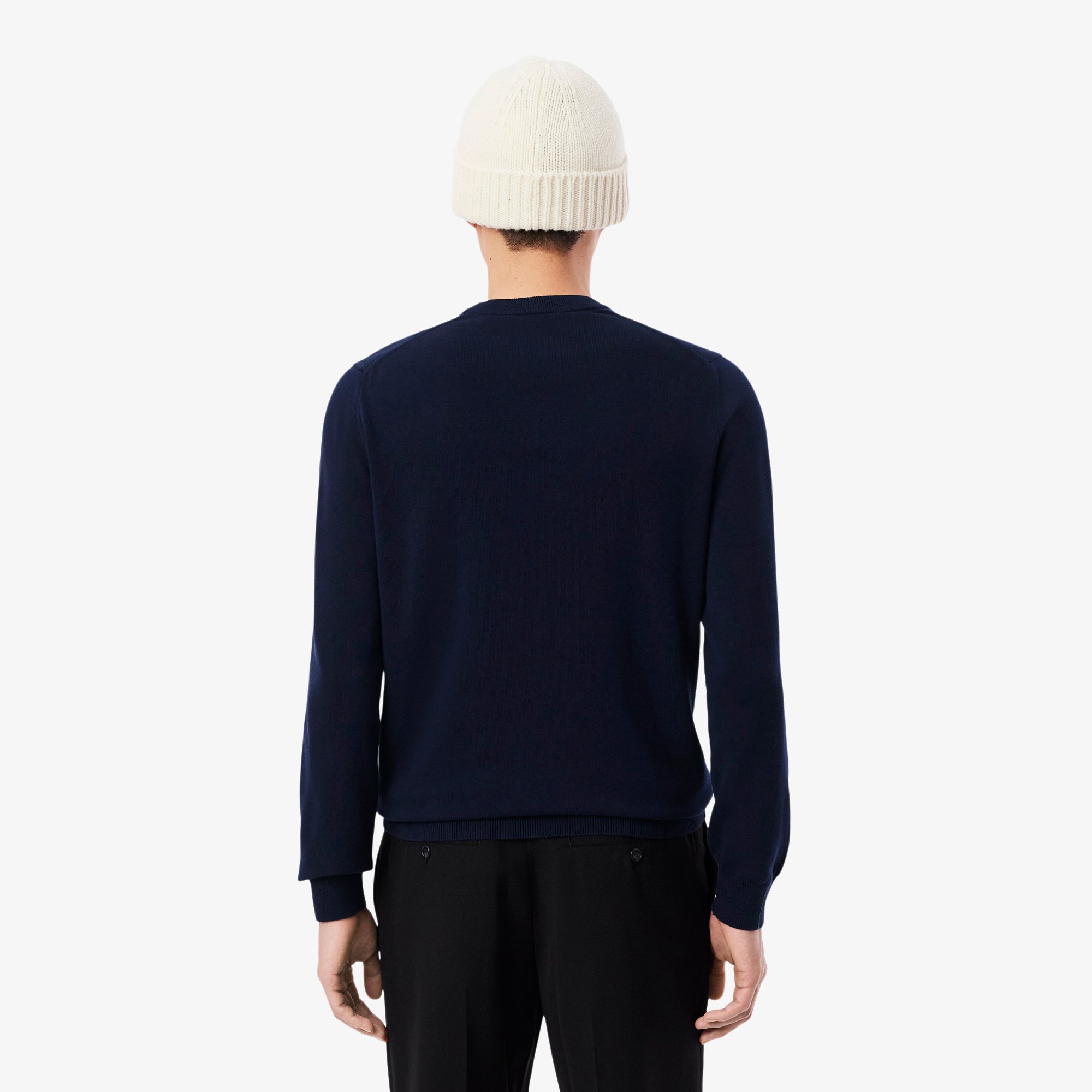 Áo Len Lacoste Nam Cổ Tròn Chất Liệu Cotton