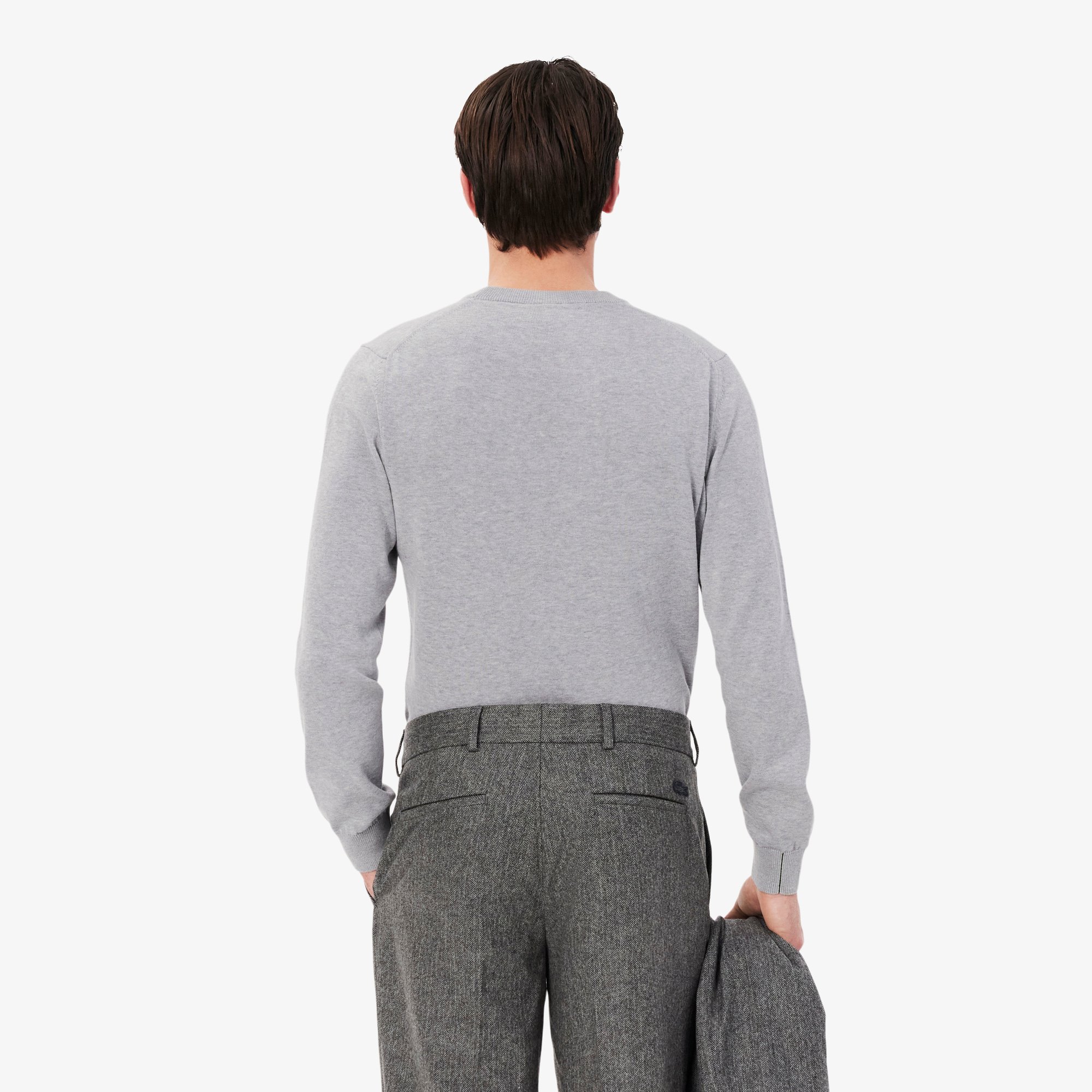 Áo Len Lacoste Nam Cổ Tròn Chất Liệu Cotton