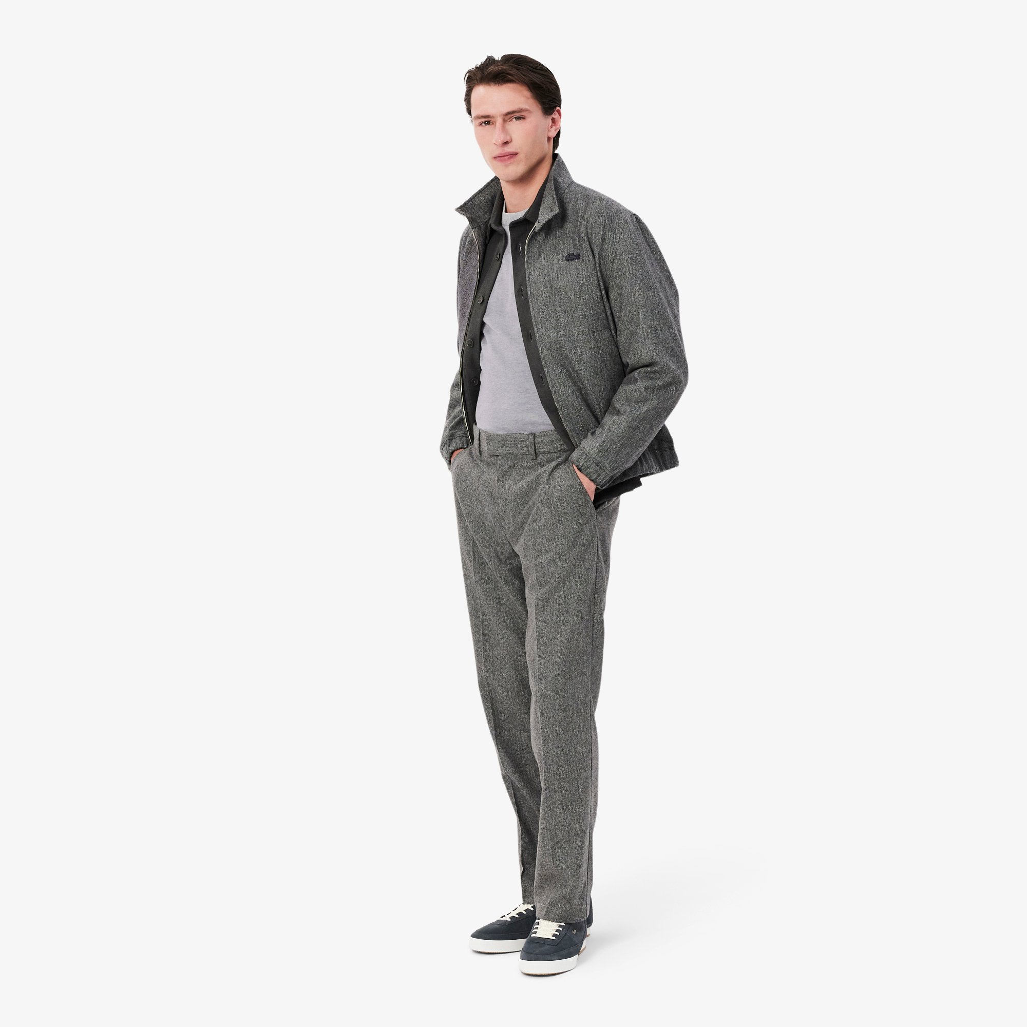 Áo Len Lacoste Nam Cổ Tròn Chất Liệu Cotton