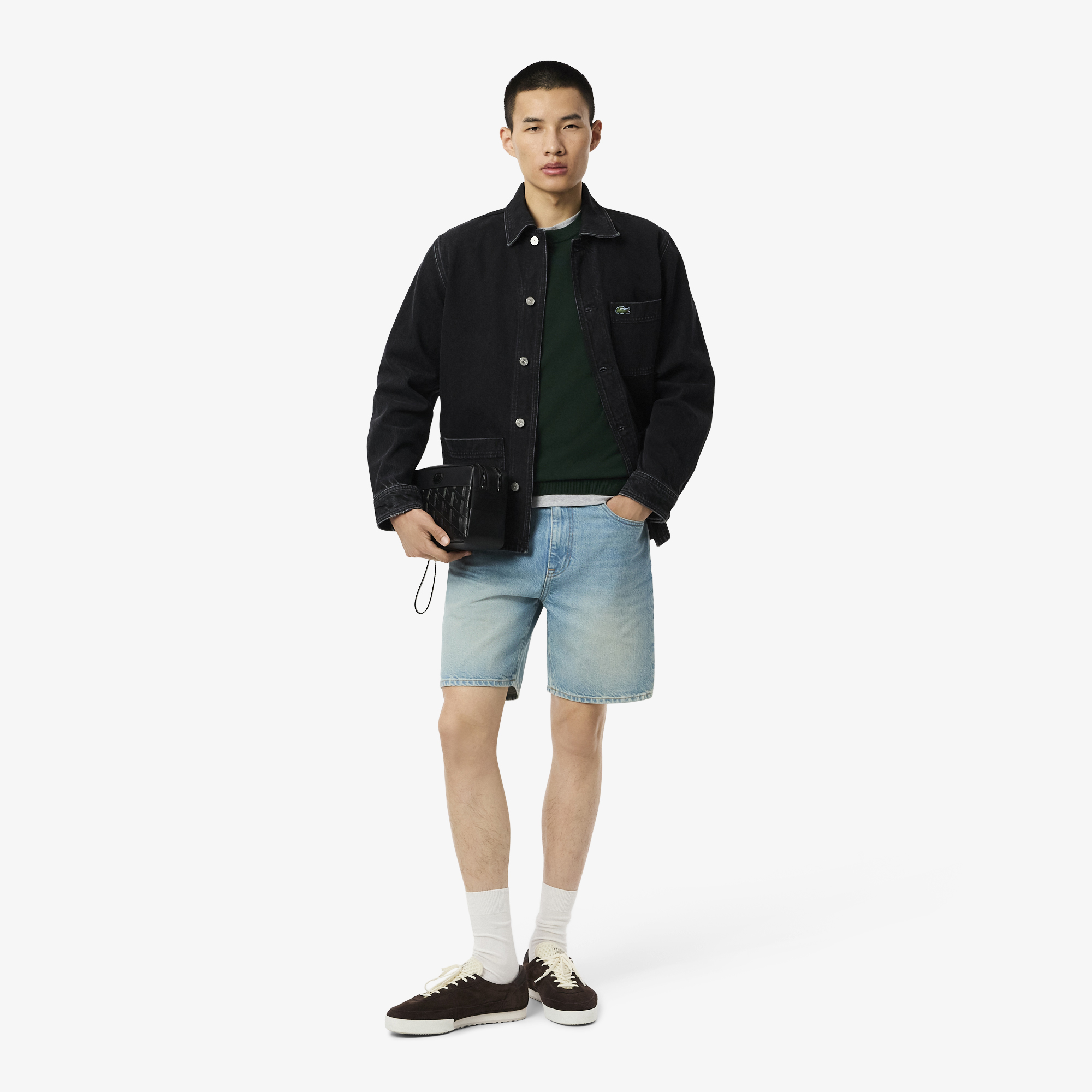 Áo Len Lacoste Nam Cổ Tròn Chất Liệu Cotton