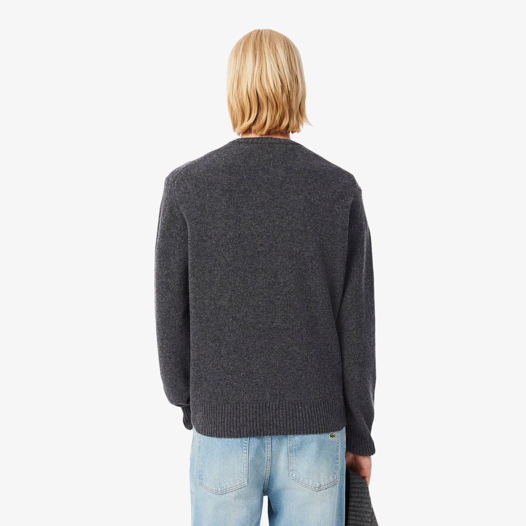 Áo Len Lacoste Nam Cổ Tròn Chất Liệu Len Chải