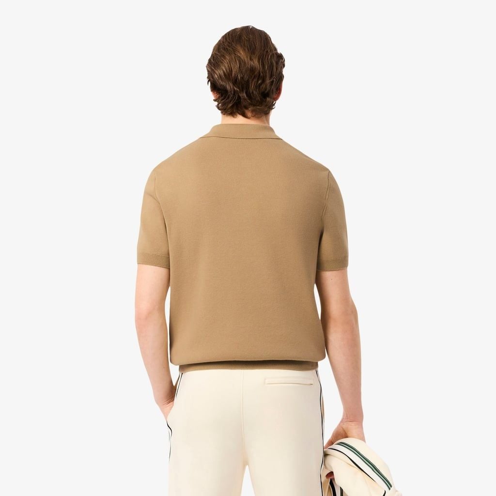 Áo Len Polo Lacoste Nam Dáng Cổ Điển Sọc Sản Xuất Tại Pháp