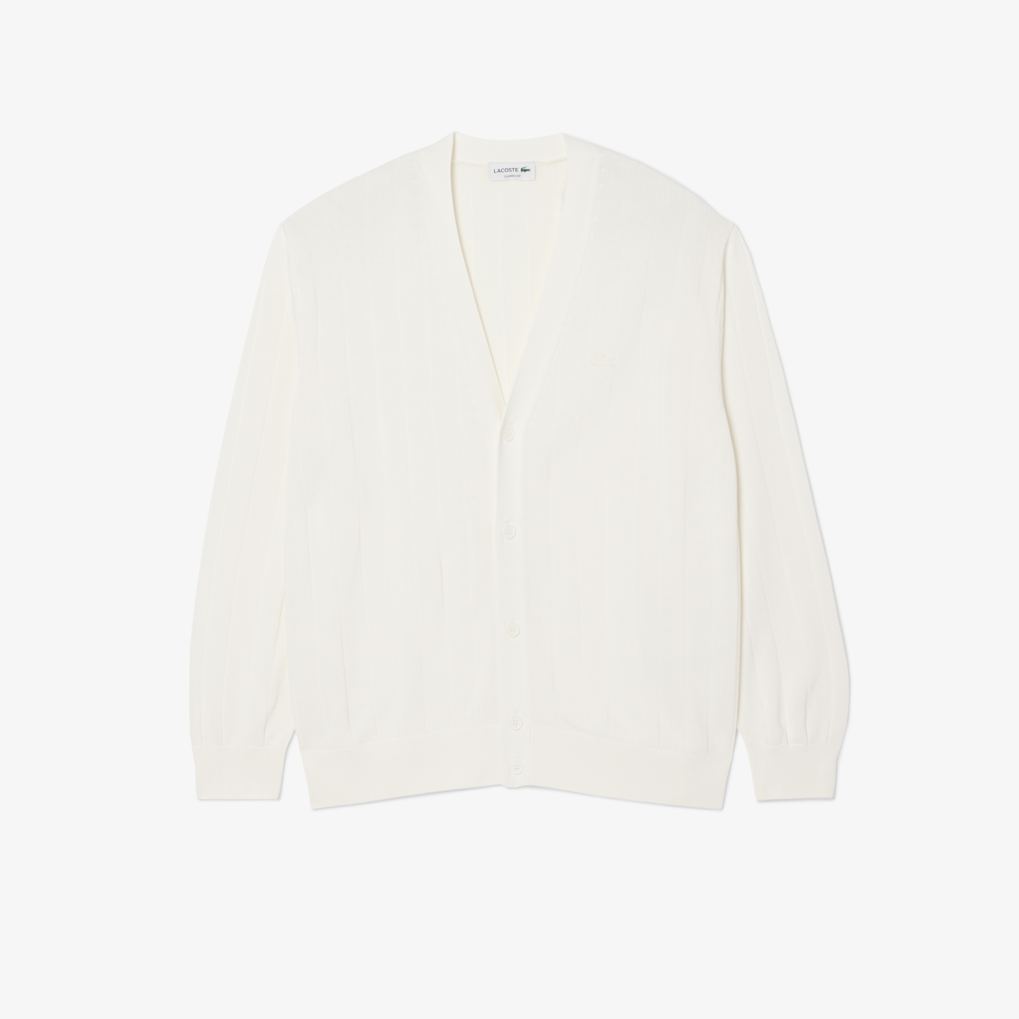 Áo Cardigan Lacoste Nam Dáng Cổ Điển Dệt Kim Gân Dáng Rủ