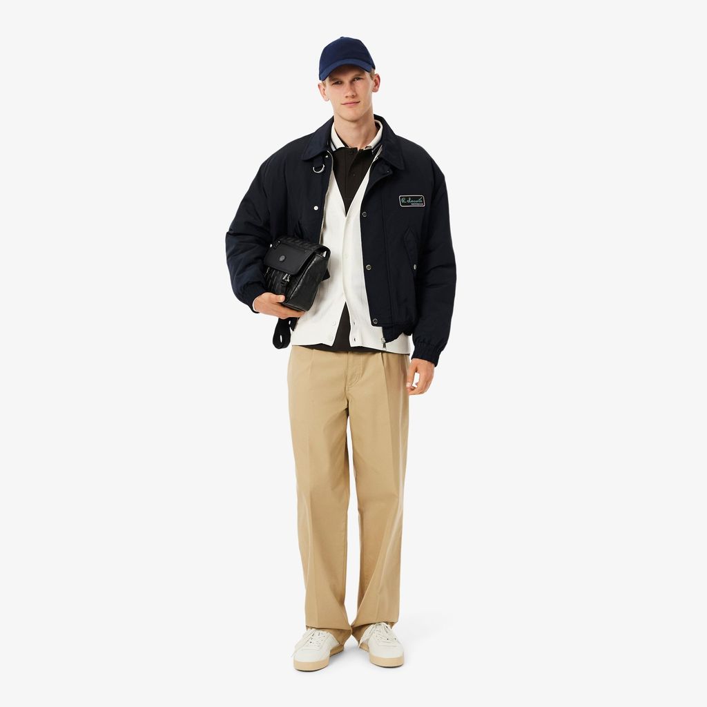 Áo Cardigan Lacoste Nam Dáng Cổ Điển Dệt Kim Gân Dáng Rủ