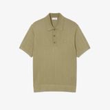 Áo Len Lacoste Nam Dáng Cổ Điển Cổ Polo Dệt Kim Gân Mềm Mại