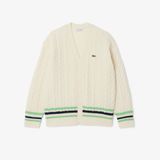 Áo Cardigan Lacoste Nam Dáng Rộng Dệt Kim