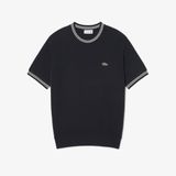 Áo Len Lacoste Nam Dáng Cổ Điển Dệt Kim Có Họa Tiết Sọc