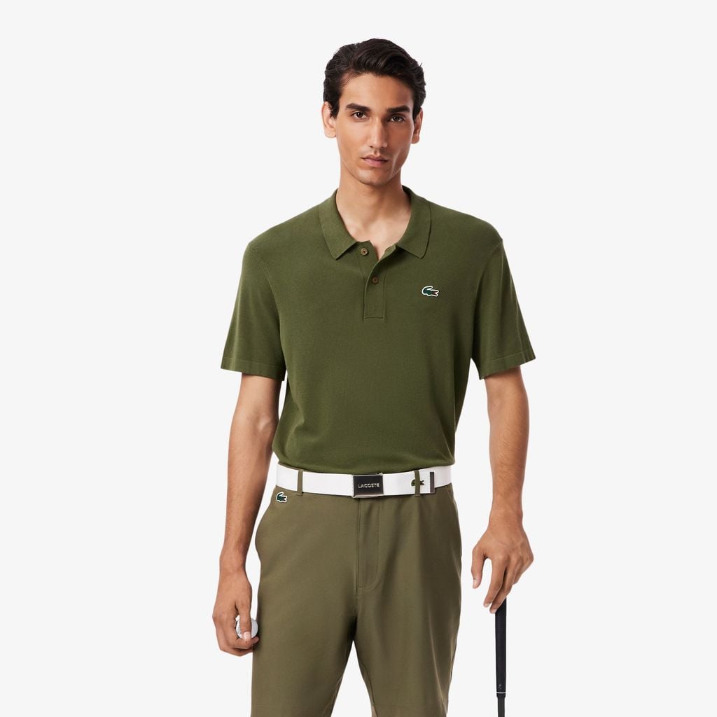 Áo Len Golf Lacoste Nam Cổ Polo Tay Ngắn