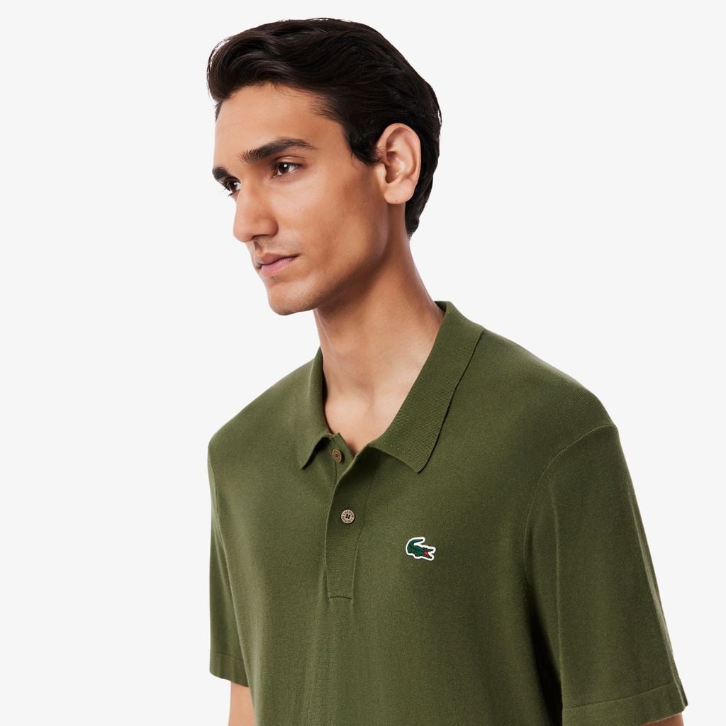 Áo Len Golf Lacoste Nam Cổ Polo Tay Ngắn