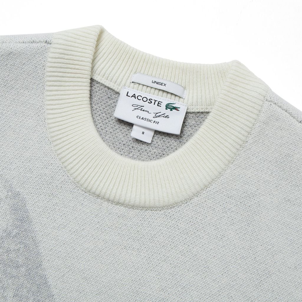 Áo Len Dệt Kim Lacoste Nam Họa Tiết Núi From Yibo