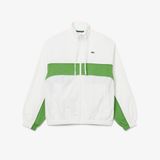 Áo Khoác Lacoste Nữ Dáng Rộng Chất Liệu Cotton Twill Có Khóa Kéo