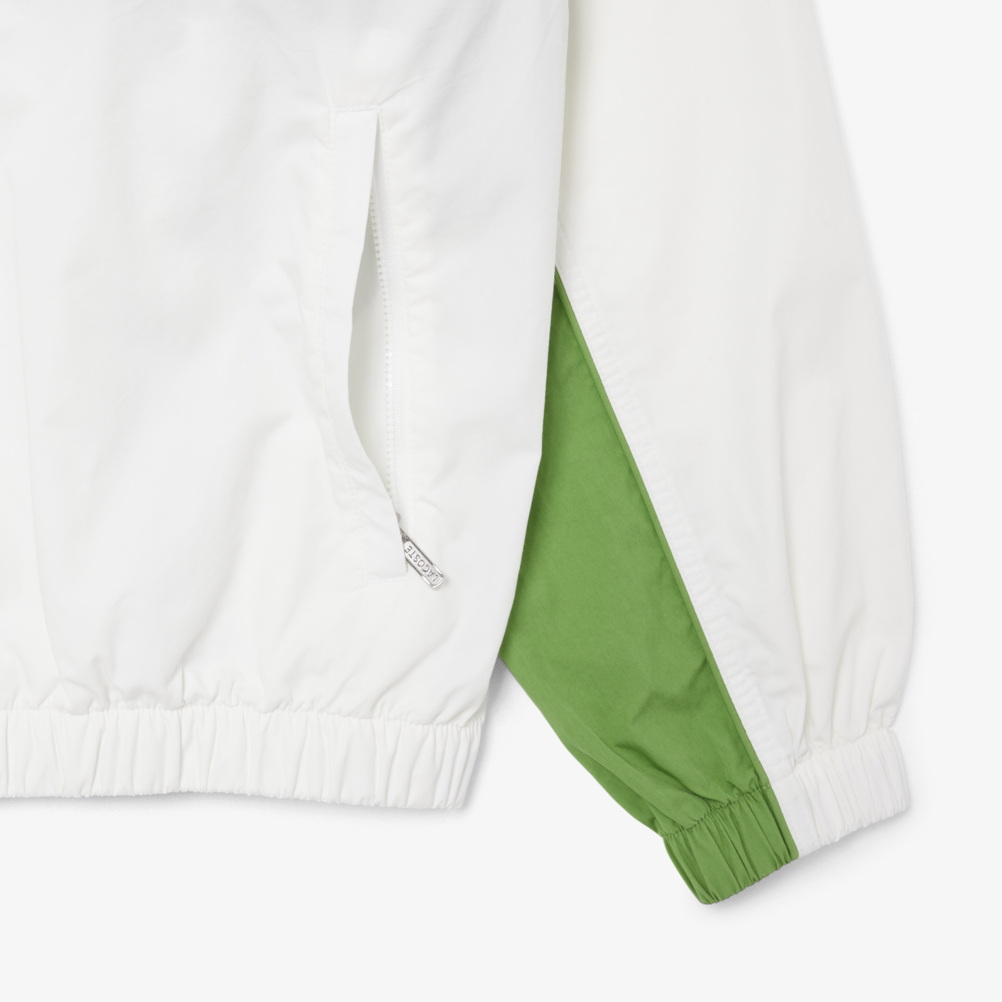 Áo Khoác Lacoste Nữ Dáng Rộng Chất Liệu Cotton Twill Có Khóa Kéo