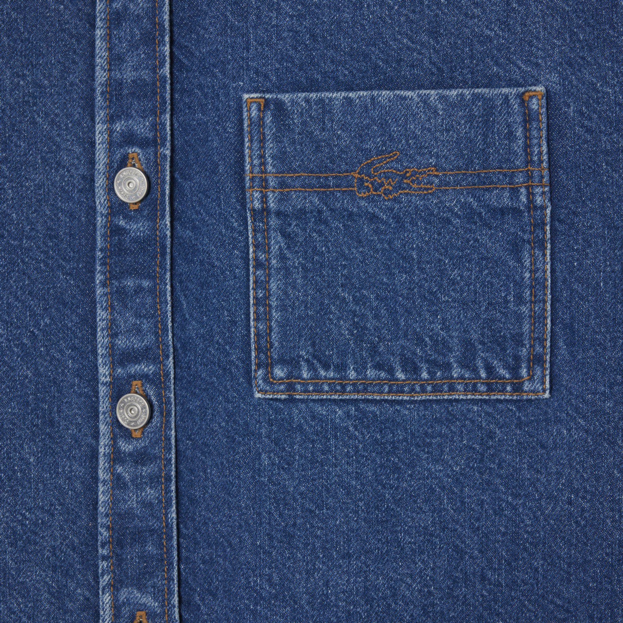 Áo Khoác Lacoste Nữ Dáng Rộng Chất Liệu Denim