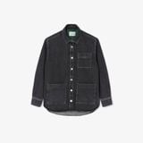 Áo Khoác Lacoste Nữ Dáng Rộng Chất Liệu Denim