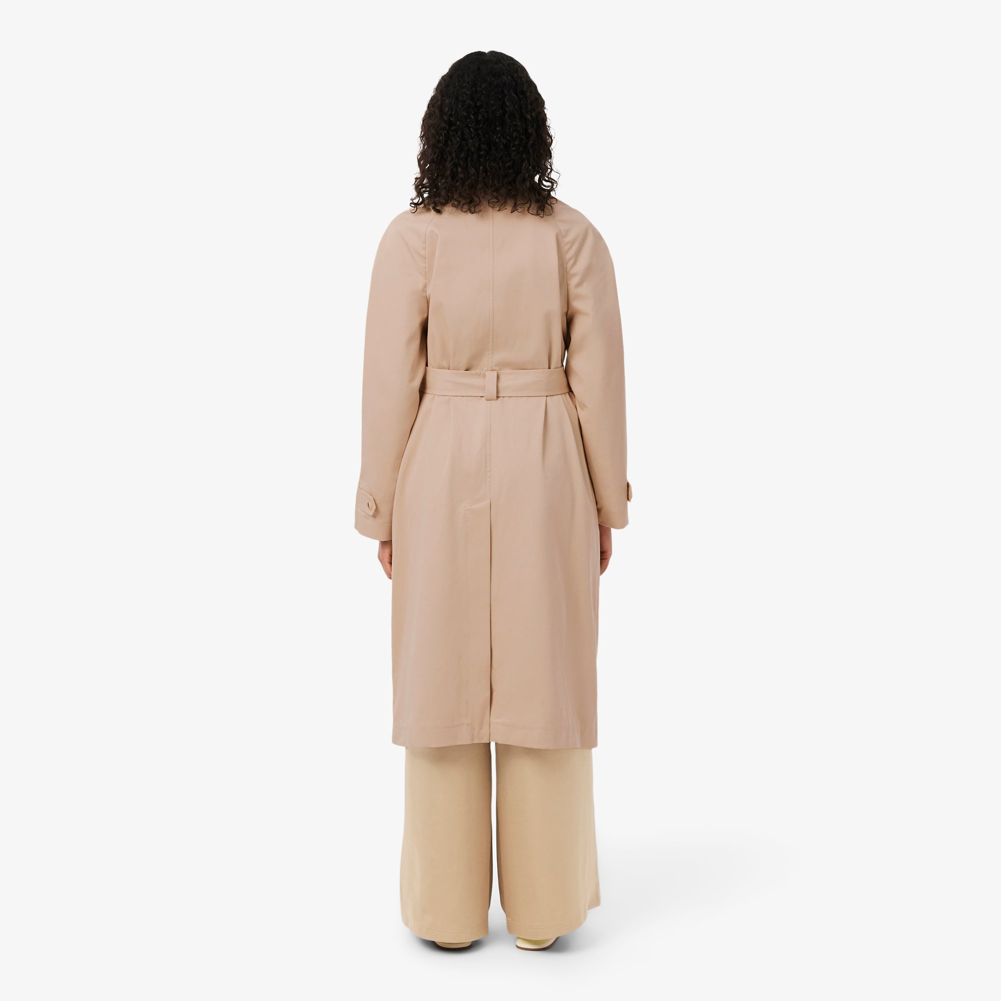 Áo Khoác Dài Lacoste Nữ Dáng Oversize Chống Thấm Nước