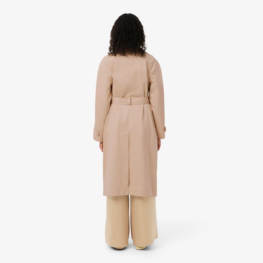 Áo Khoác Dài Lacoste Nữ Dáng Oversize Chống Thấm Nước