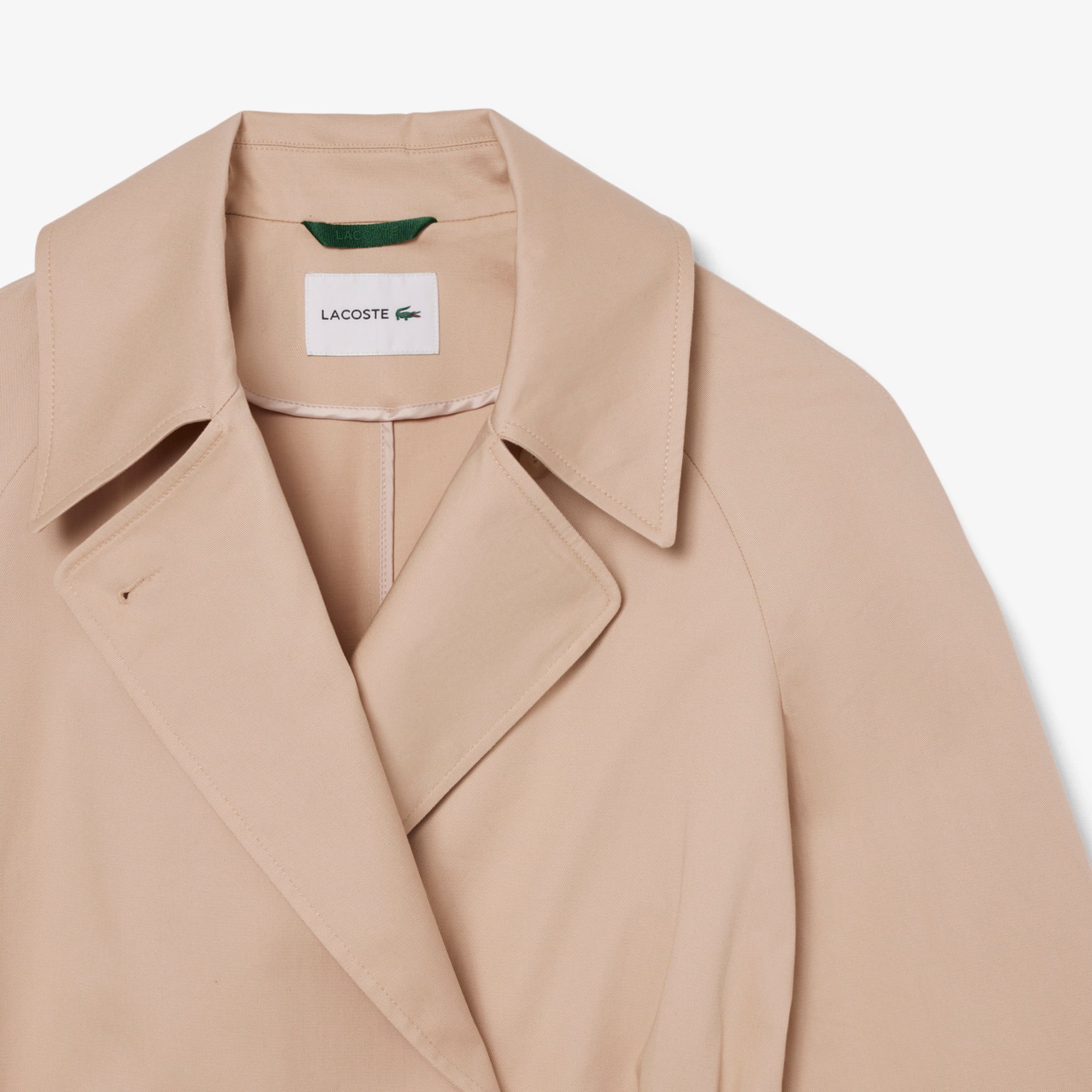 Áo Khoác Dài Lacoste Nữ Dáng Oversize Chống Thấm Nước