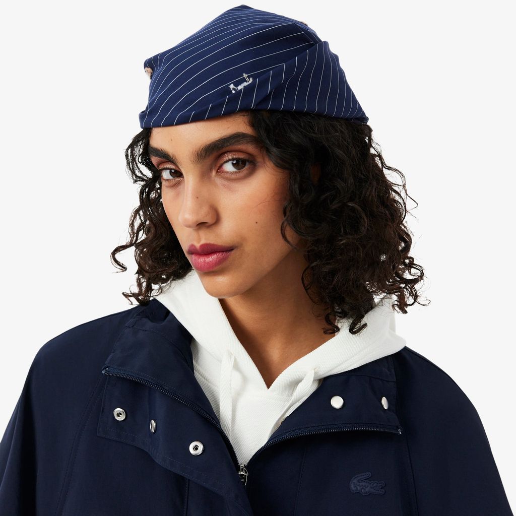 Áo Khoác Parka Lacoste Nữ Dáng Oversize Chống Thấm Nước Độ Dài Trung Bình